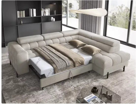 Ъглов диван Ferucce-Gkri Anoixto-Right