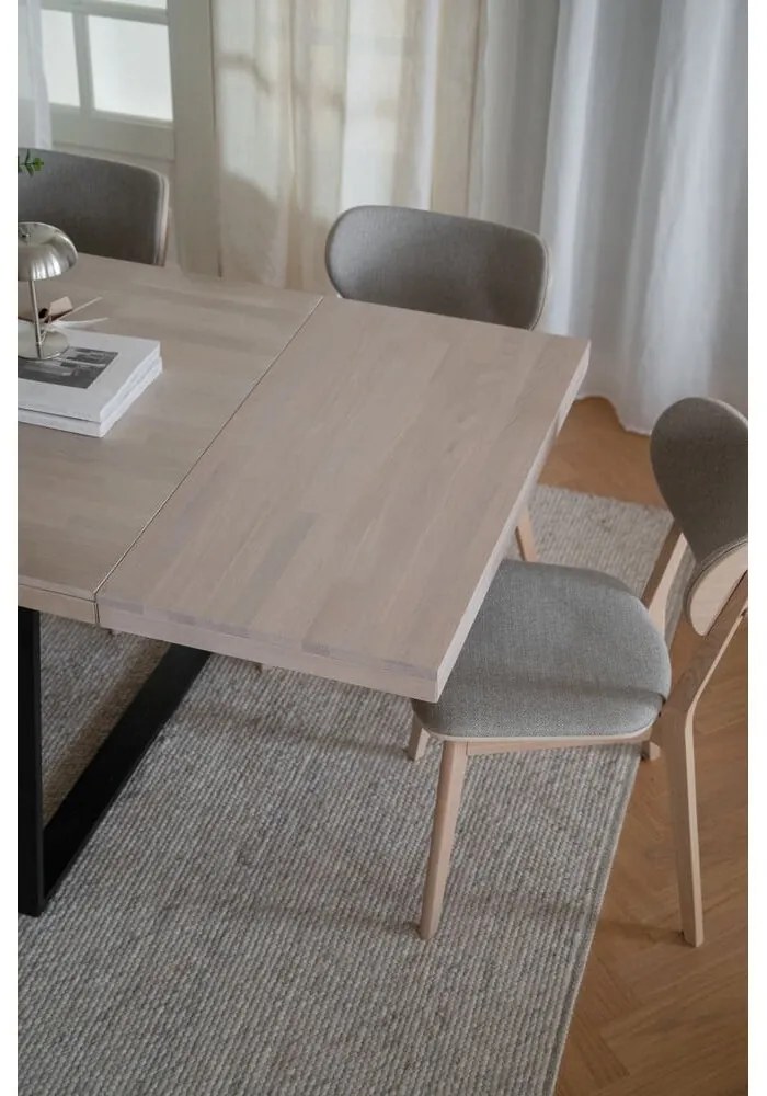 Матово лакиран дъбов плот за трапезарна маса Brooklyn - Rowico