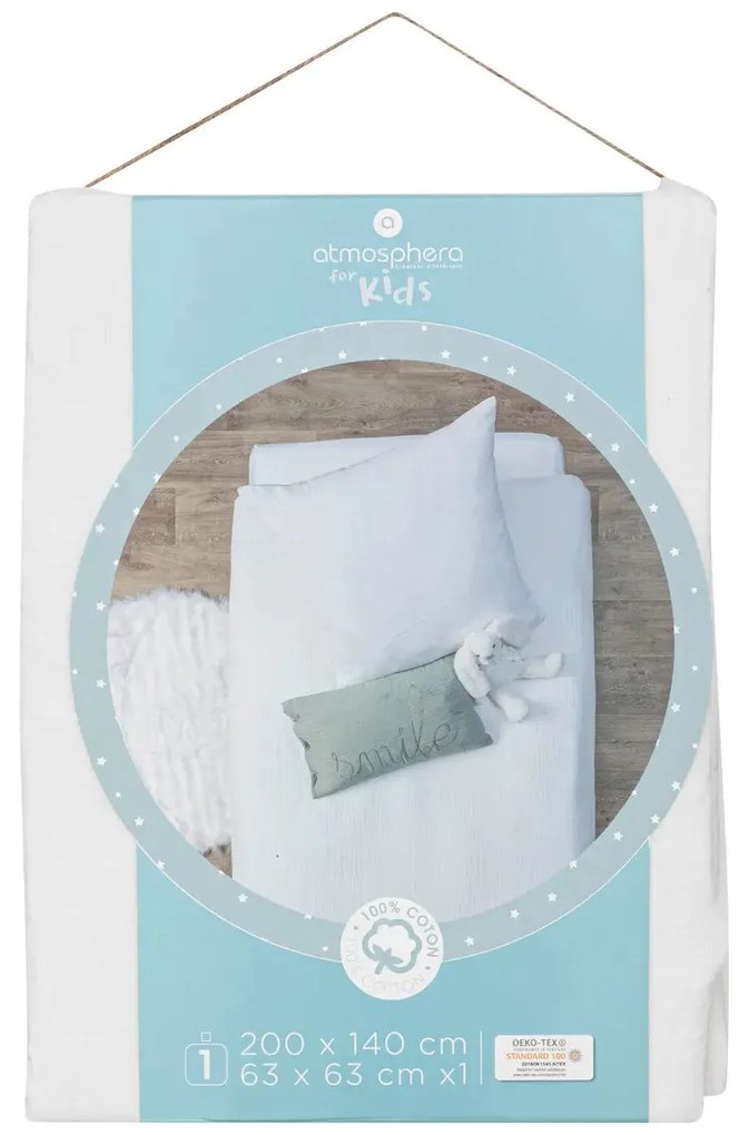 Детско спално бельо atmosphera Lili, 140x200 cm, Памук - Зелен