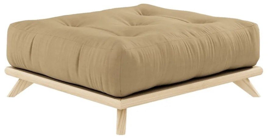 Табуретка за крака Natural Clear/Wheat Beige Senza - Karup Design