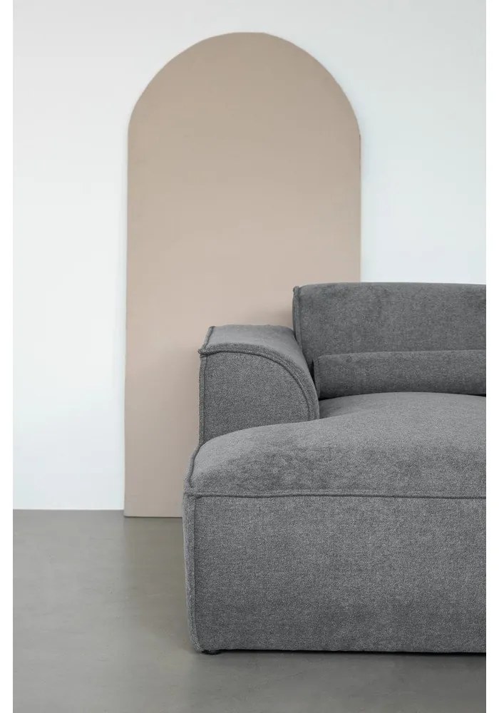 Сив ъглов диван (десен ъгъл/"U" форма) Flex Felix – Miuform