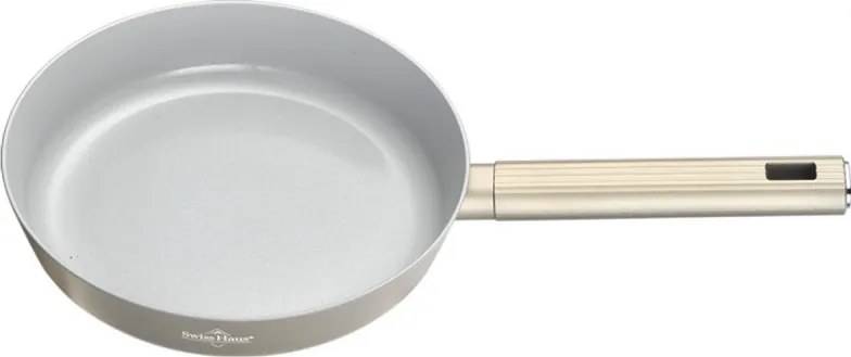Тиган Swiss Haus SH-SCFP28CH, Ø28x5.5 см, Sapphire-керамично покритие, Без PTFE/PFAS/PFOA, Индукция, Шампанско
