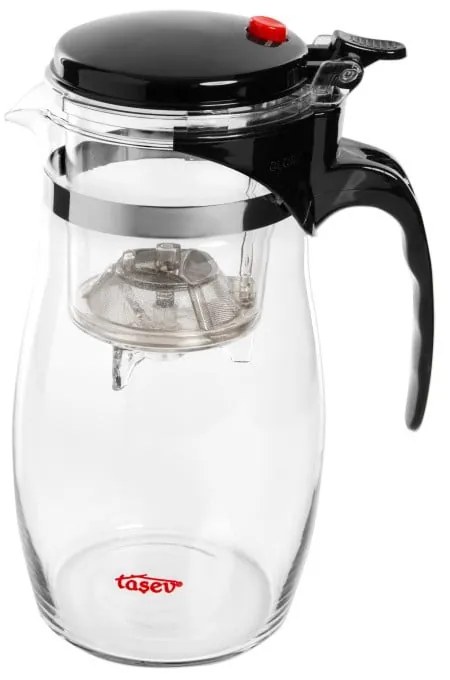 Стъклен чайник с цедка , 900 млмл Vogue - Bambum