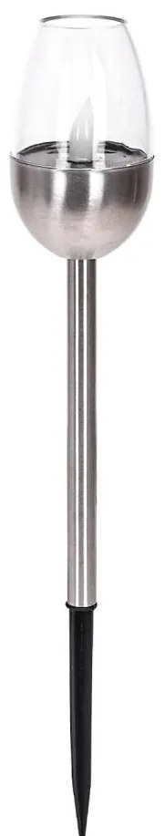 Aigostar - LED соларна лампа LED/0,006W/1,2V 38,2см хром 2700K IP44