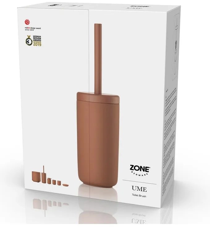 Оранжева каменина четка за тоалетна Ume – Zone