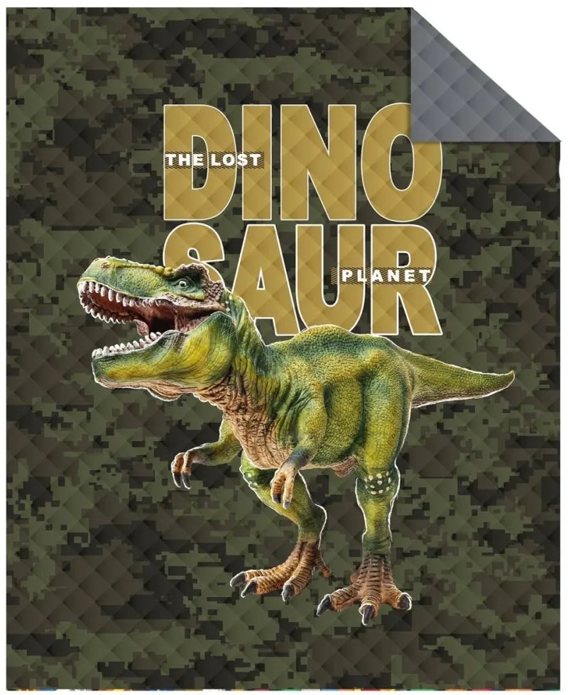 Детска покривка за легло с динозавър Ширина: 170 см | Дължина: 210 см