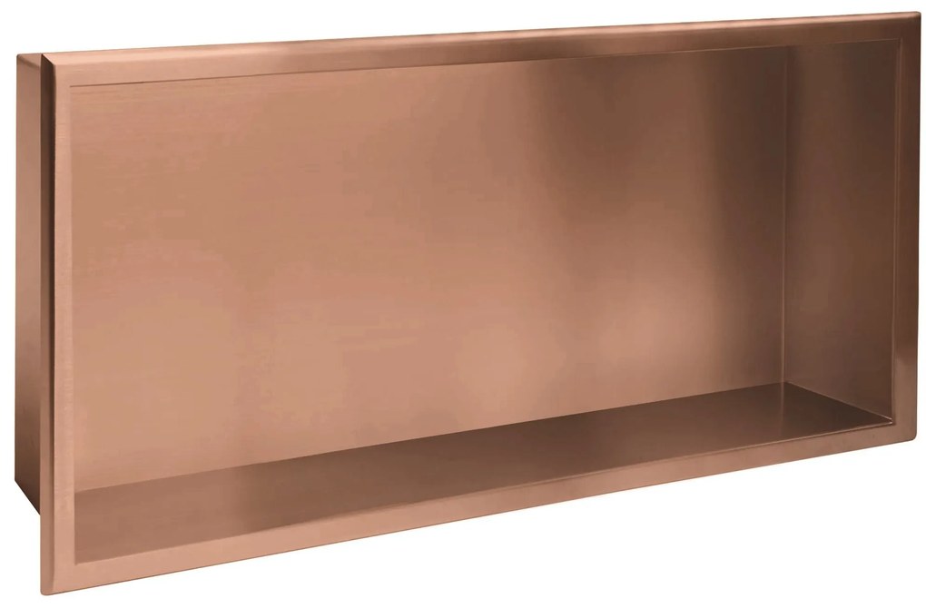 Вграден рафт за баня 30x60 brush copper