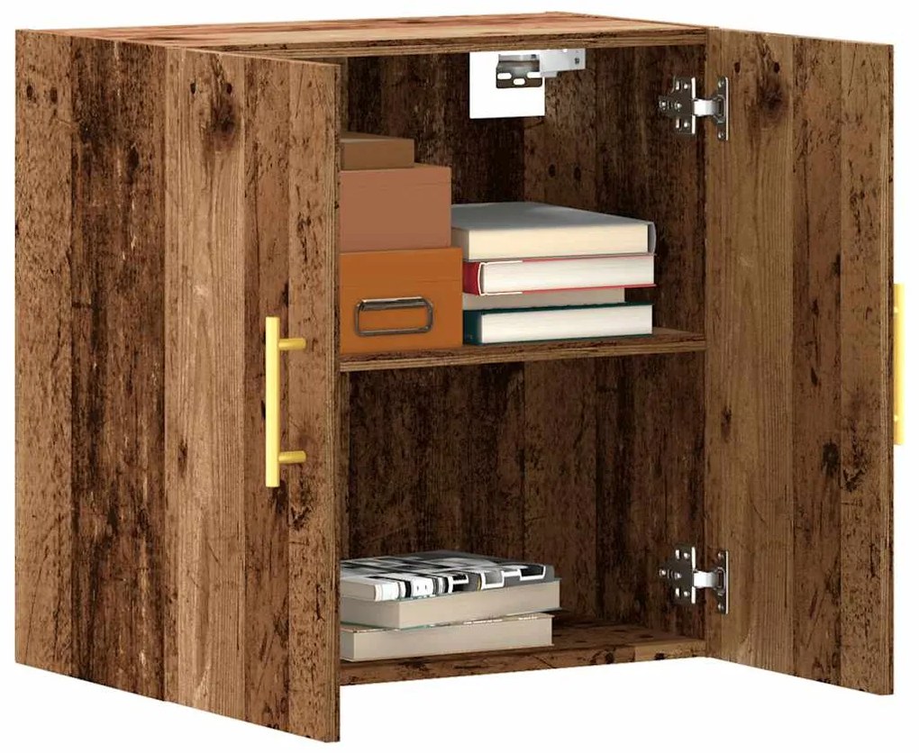 857300 vidaXL Стенен шкаф, старо дърво, 60x31x60 см, инженерно дърво