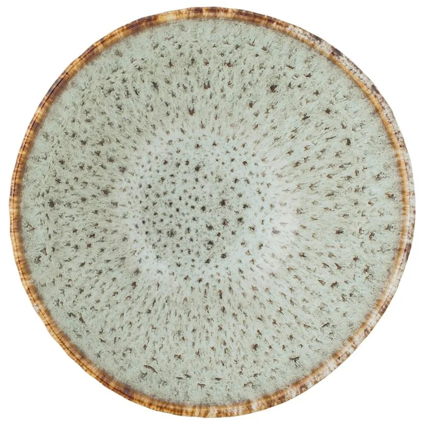 Синя/бежова глинена купичка за сервиране/за плодове 200 ml Fleur – Bloomingville