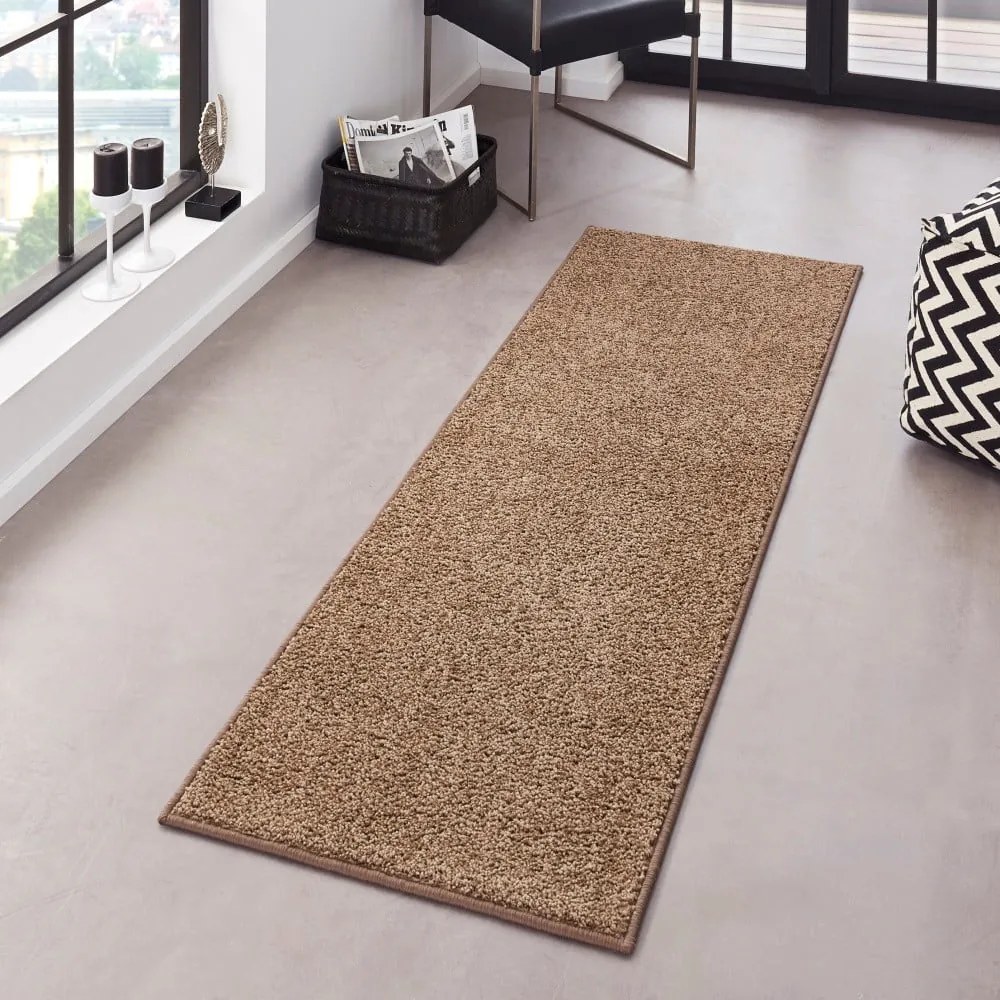 Кафяв мокет , 80 x 400 cm Pure - Hanse Home