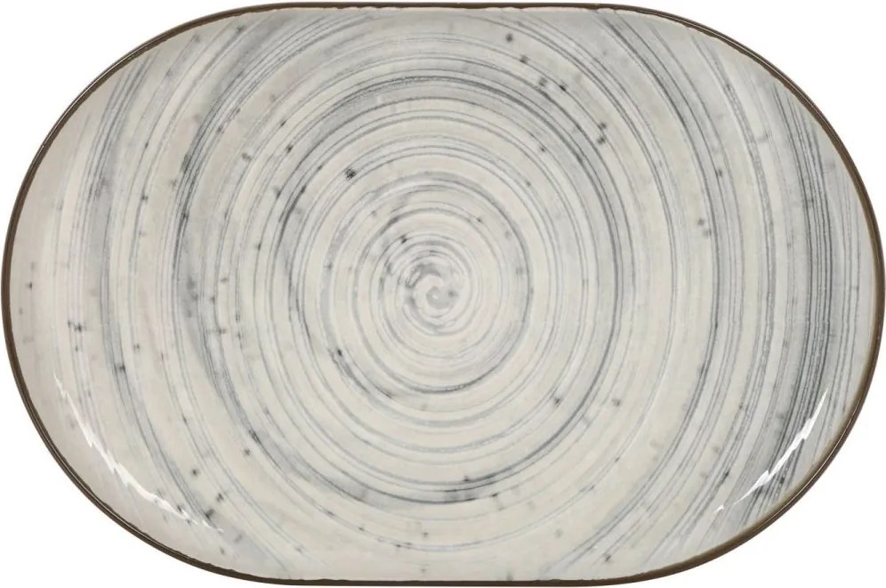 Плато овал LA MEDITERRANEA Vortex, 30x20 cm, порцелан