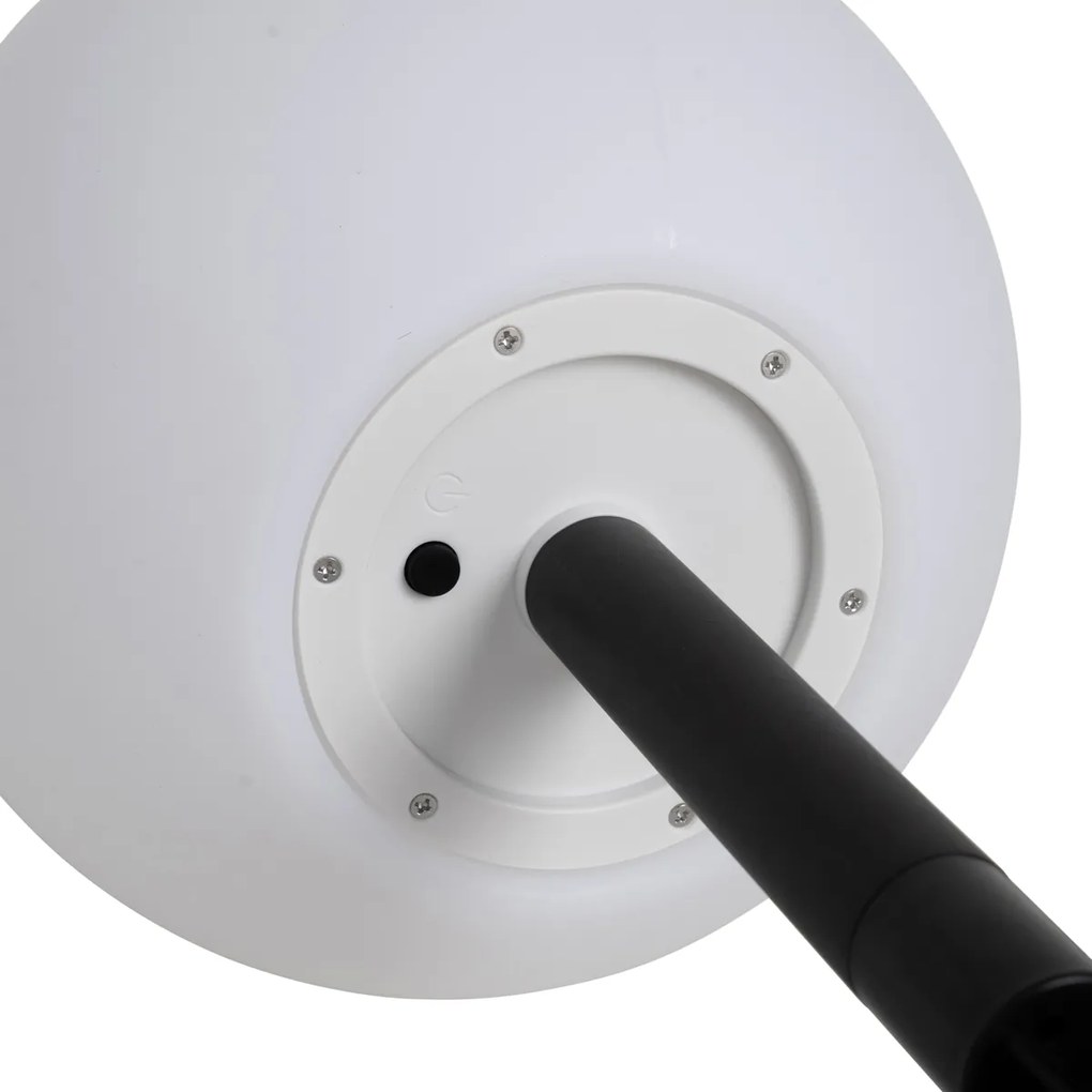 Външна лампа бяла 25 см с LED IP44 Solar RGBW - Ludger