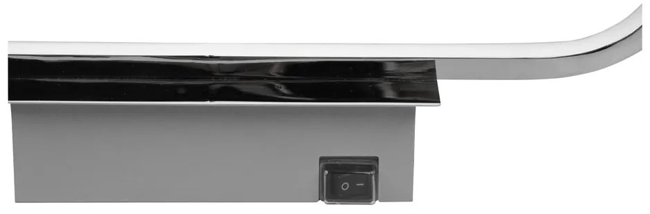 LED лампа за стена в блестящо сребристо (дължина 60 см) Gianni - Trio