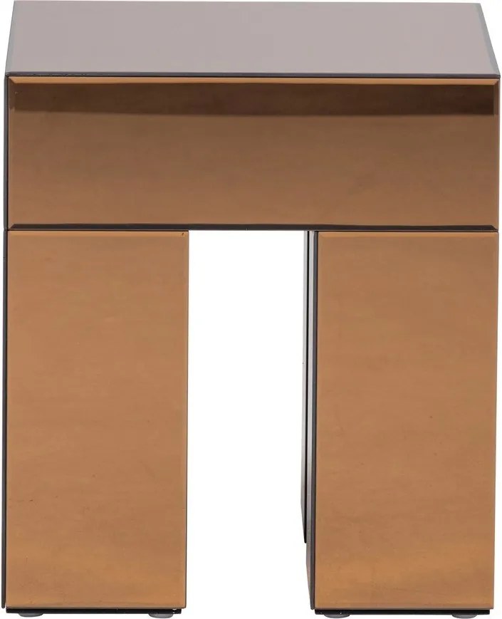 Гланцова странична масичка 45x45 cm Mirrox – WOOOD