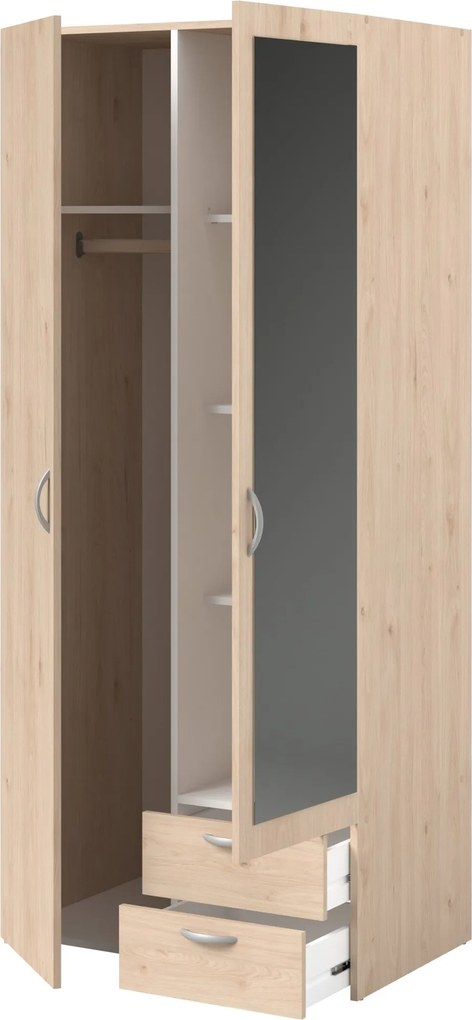 Гардероб Dorm 2-врати с огледало-Fusiko