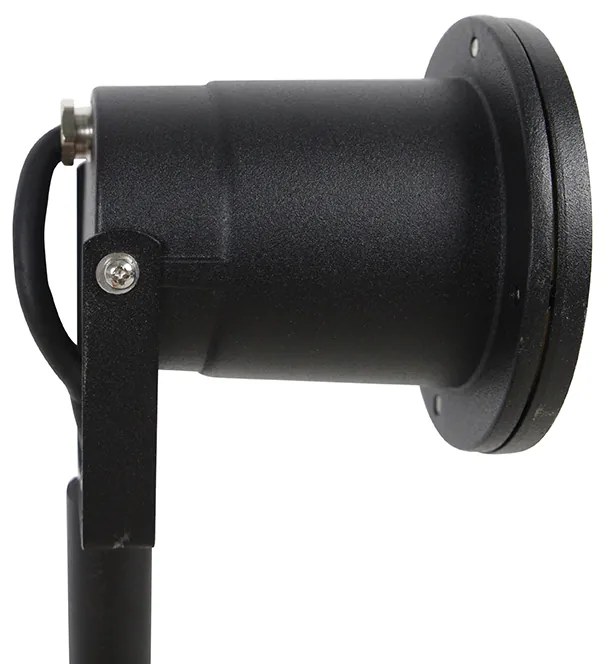 Регулируем черен прожектор, включващ 300 см кабел и щепсел IP65 - Basic