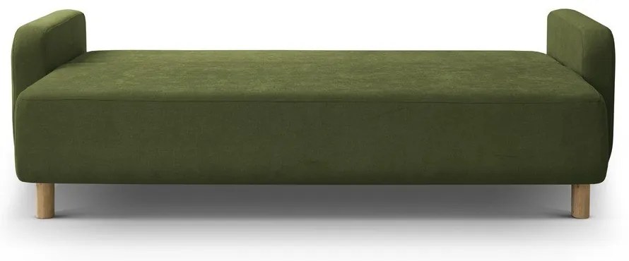 Зелен разтегателен диван с място за съхранение 231 cm Elen – Micadoni
