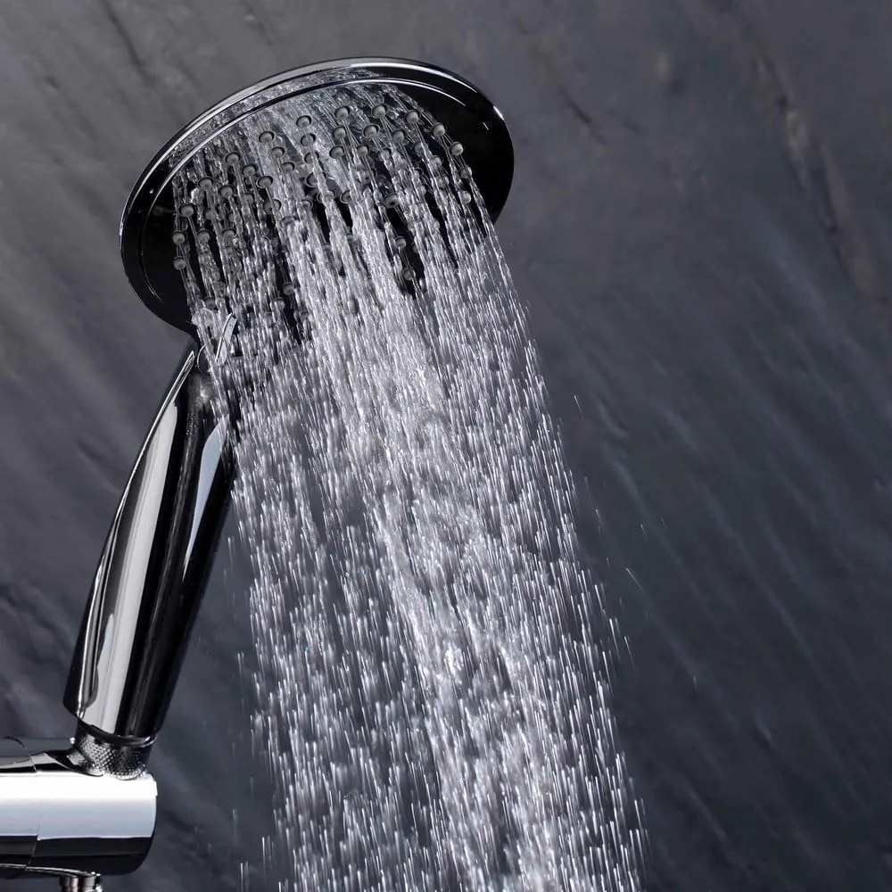 Пластмасов душ комплект от в матово сребрист цвят с ръчен душ 70 cm Hydro – douceur d'intérieur