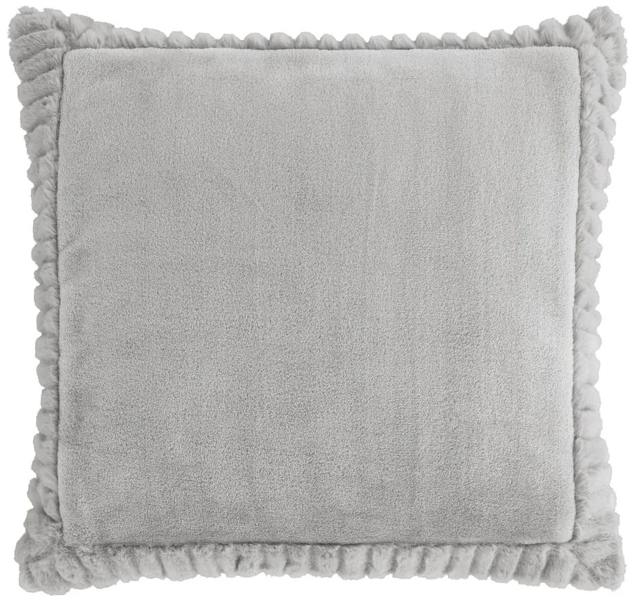 Dekorační polštář 55x55 cm Velvet and Faux Fur – Catherine Lansfield
