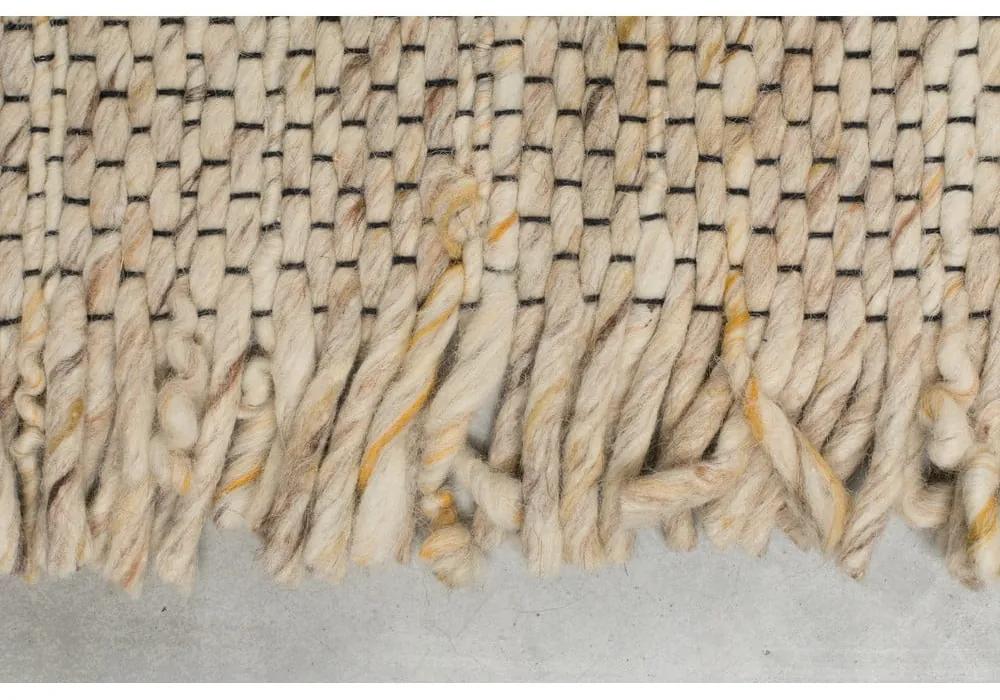 Бежов вълнен килим , 170 x 240 cm Frills - Zuiver