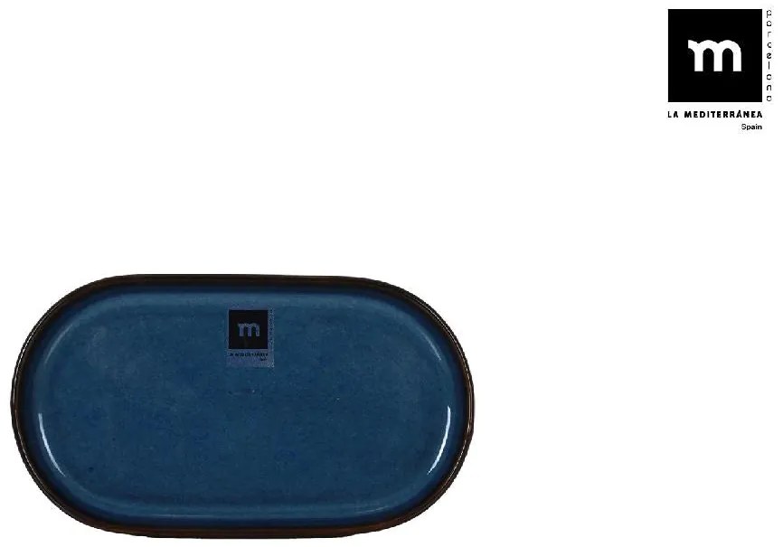 Плато овал LA MEDITERRANEA Chester Blue, Порцелан - 31x18 см
