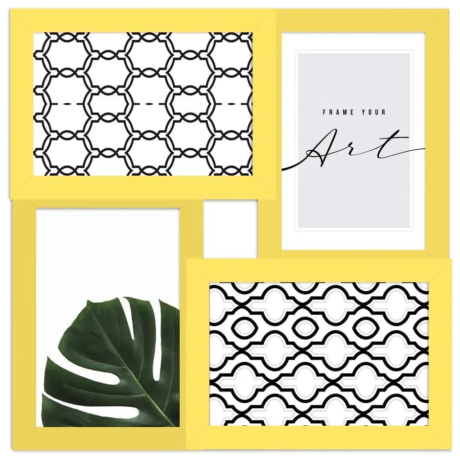 Жълта рамка висяща 27x27 cm – knor