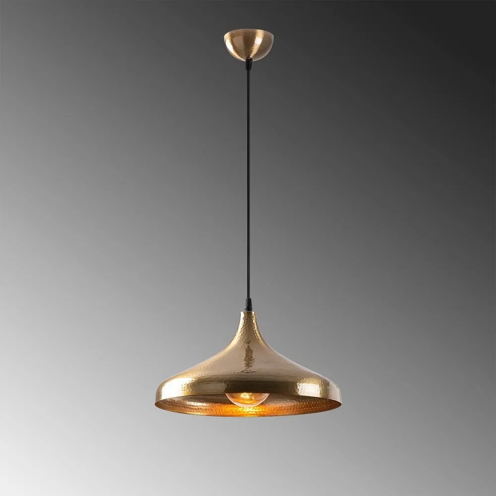 Висящо осветително тяло в бронзов цвят с метален абажур ø 36 cm Tattoo – Opviq lights