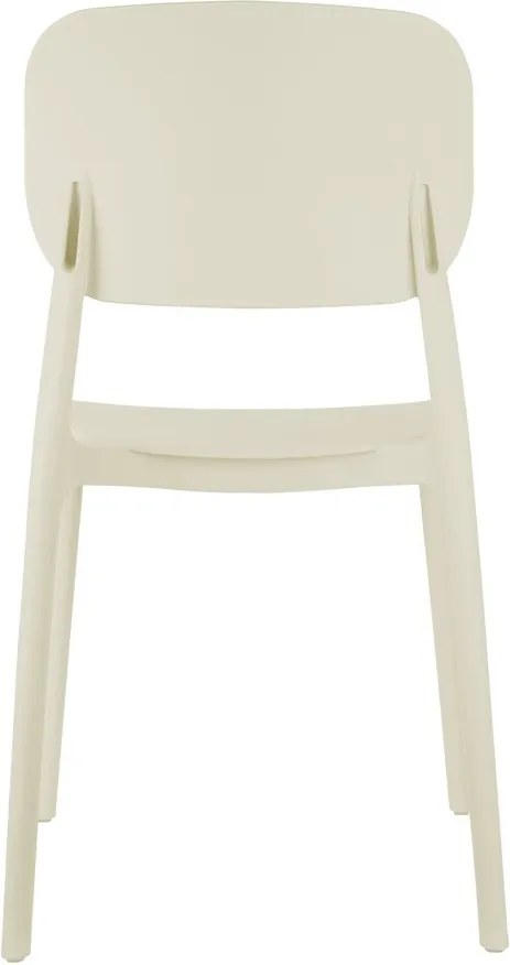 Кремав пластмасов трапезен стол Cheer – Leitmotiv