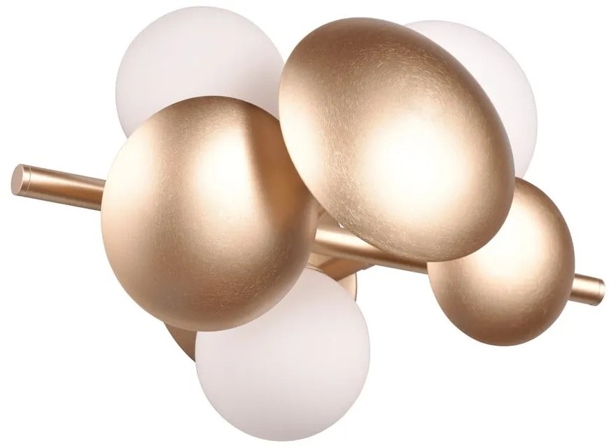 Стенна лампа в златисто-бял цвят Bubble - Trio Select