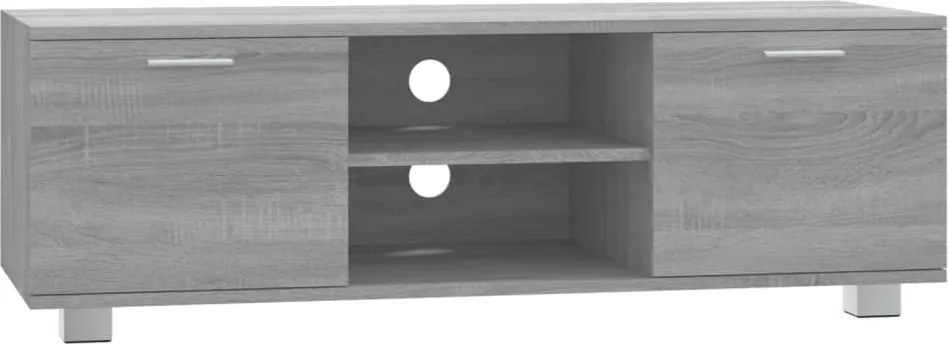 342620 vidaXL ТВ шкаф, сив сонома, 120x40,5x35 см, инженерно дърво