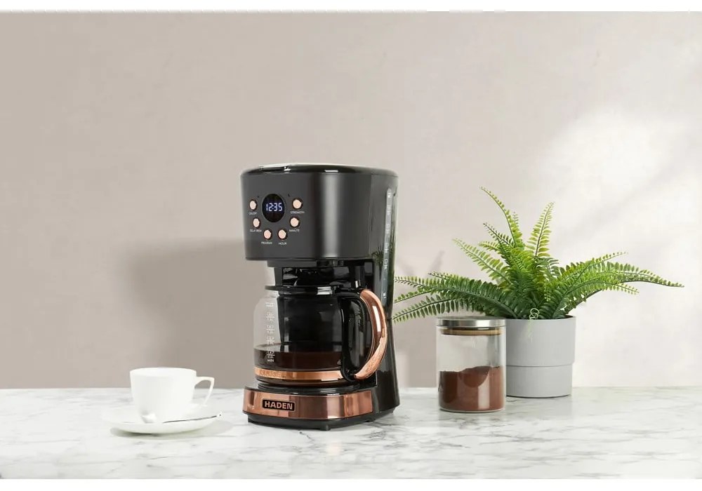Кафемашина в черен и меден цвят – Haden