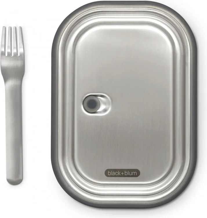 Кутия за храна Black+Blum BAM-SS-L005, 1 л, Правоъгълна, Подходяща за фурна, Без BPA, Неръждаема стомана, Син