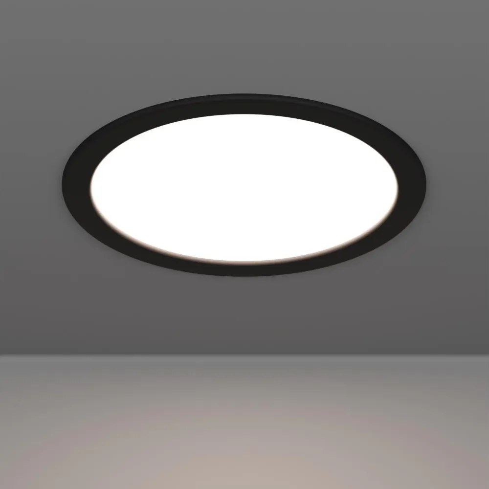 Eglo 901389 - LED вградено осветително тяло FUEVA LED/18,5W/230V Ø 21,6 cm черно