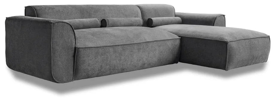 Сив ъглов диван (десен ъгъл) Flex Felix – Miuform