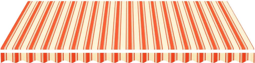 Резервно платнище за тенти, жълто и оранжево, 4x3 м