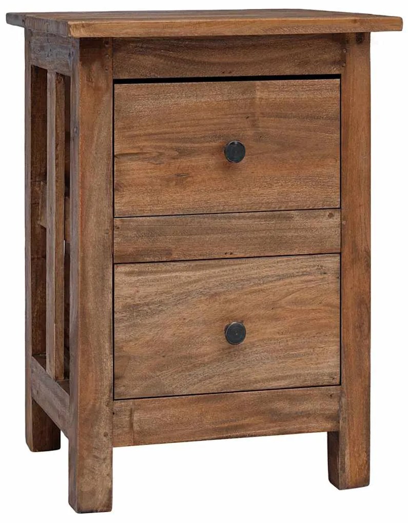 244487 vidaXL Нощно шкафче, махагоново дърво масив, 40x30x51 cм