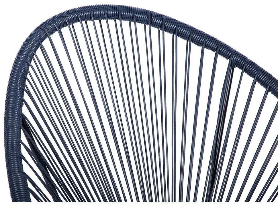 Син градински стол от изкуствен ратан Avocado - Bonami Selection