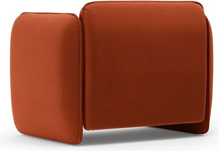 Кадифено кресло в тухлен цвят Georgia – Micadoni