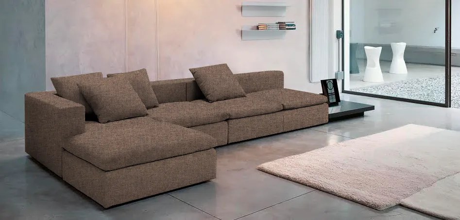 Ъгъл диван Lory-280φ 135β cm.-Chocolate