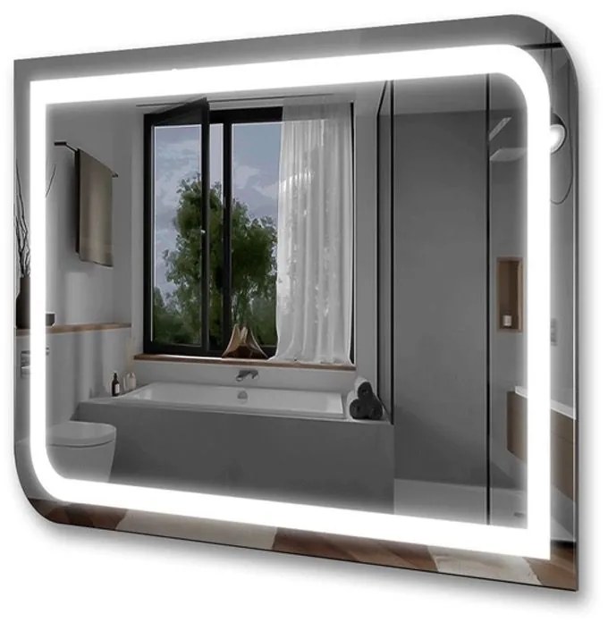 Огледало за баня LED осветление LM Midnight Gleam 1000×800мм