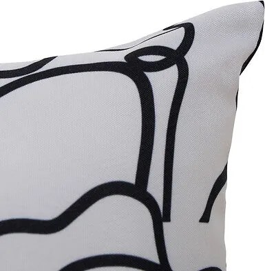 Калъфка за външна възглавница atmosphera Nolan, Бял, 30×50 cm