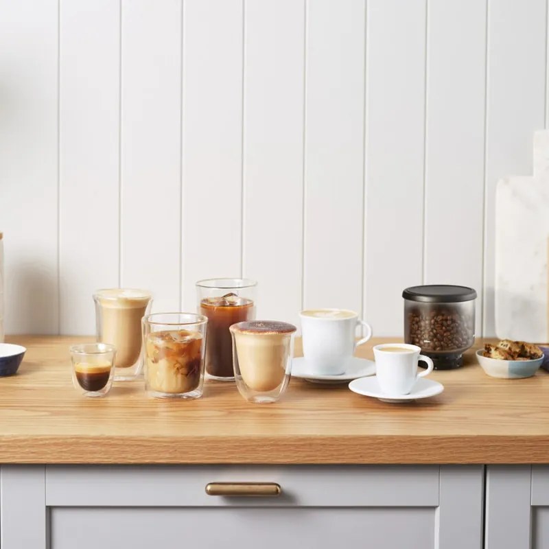 Еспресо машина DeLonghi Rivelia Sand Beige EXAM440.55.BG, 1450W, 19 bar, 1.4l, Тъчскрийн TFT, Twin Shot, Bean Adapt, LatteCrema Hot, 17 напитки, Бежов