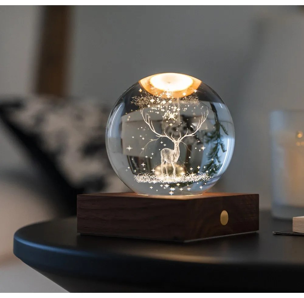 Тъмнокафява светлинна декорация с USB Amber – Gingko