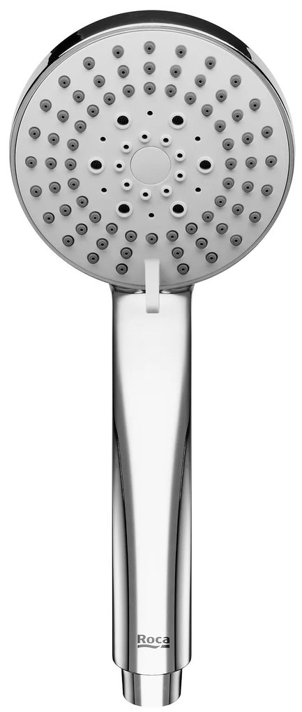 Подвижна душ глава A5B1B03C00, Roca, с 3 функции, хром, 10х23см