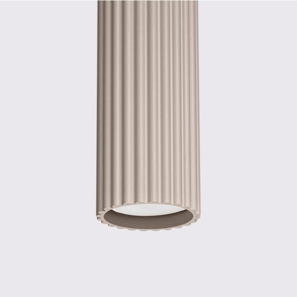 Кафяво-сиво метално висящо осветително тяло Gleam – Sollux