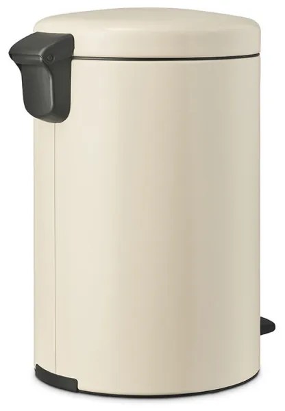 Кош за боклук с педал Brabantia NewIcon 1005535, 20 л, Плавно затваряне, Противоплъзгаща основа, Бежов