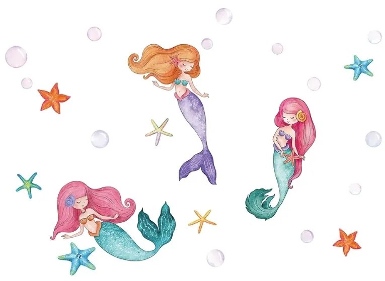 Декоративни стикери за стена Mermaids L