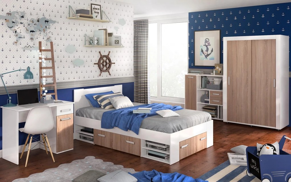 Комплект обзавеждане за детска стая за матрак 120/200 Немо