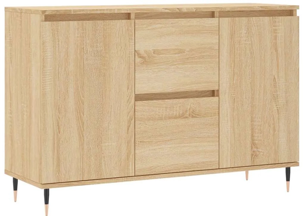 827199 vidaXL Сайдборд, дъб сонома, 101,5x35x70 см, инженерно дърво