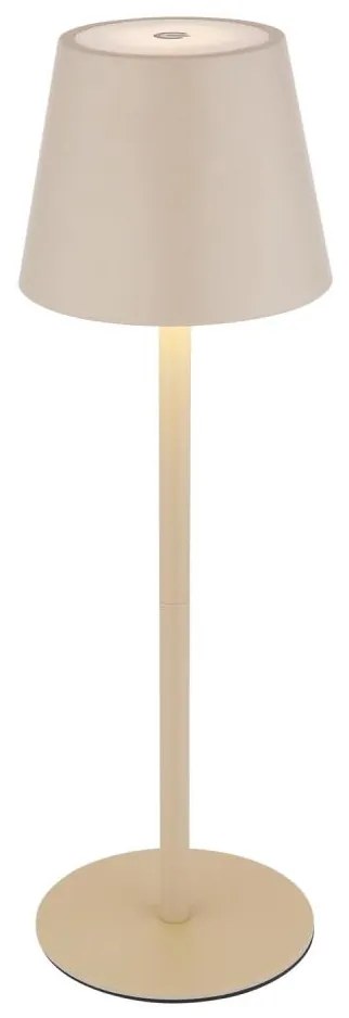 Globo 58488S - VANNIE: презареждаема външна LED лампа със сензорно управление и регулируема яркост, 3W/5V, IP54, 1800 mAh